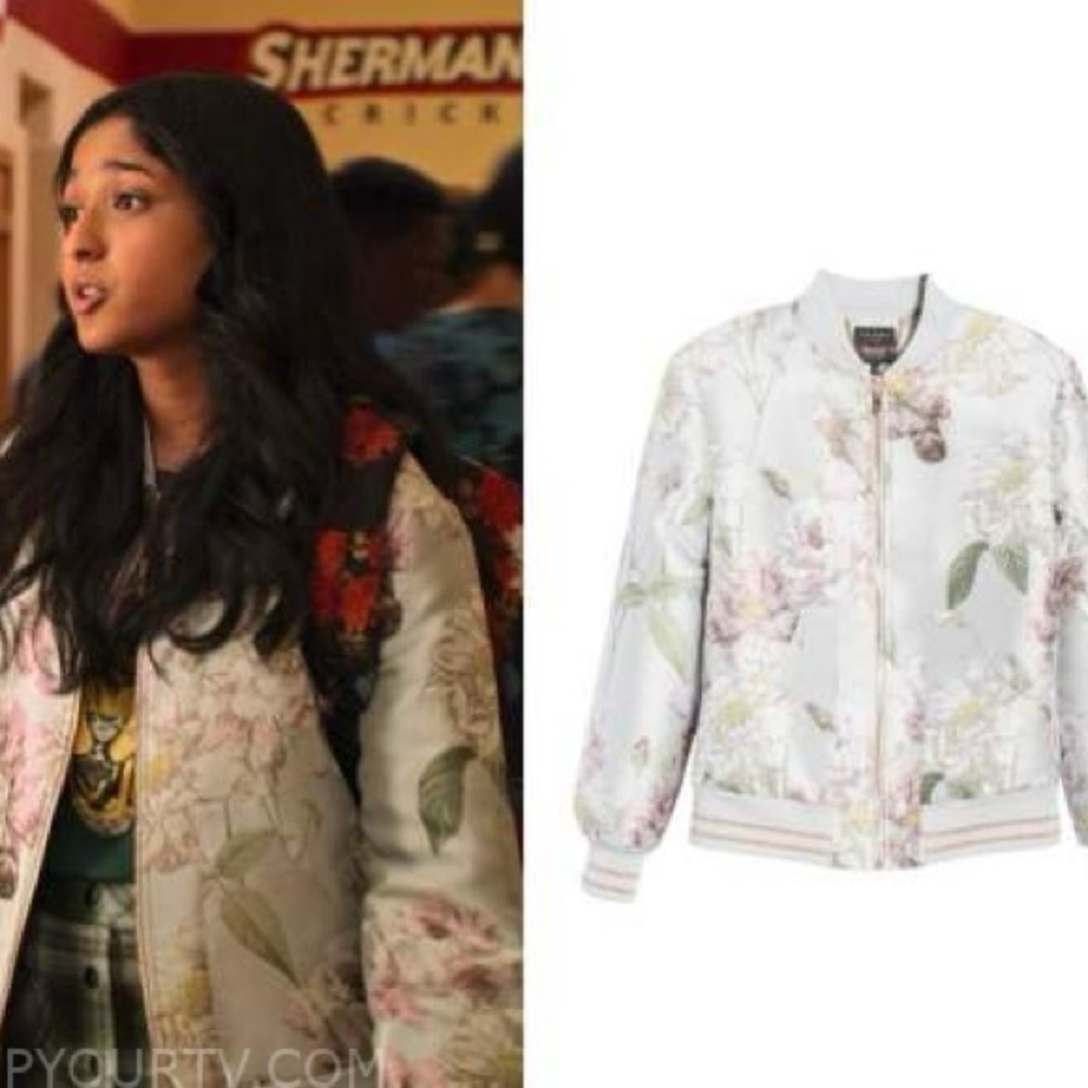 Ted Baker Marniie Iguazu Jacquard Bomber Jacket